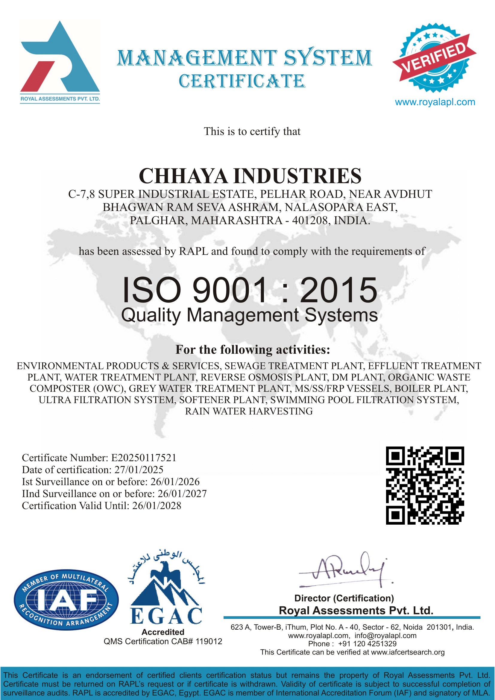 Certificate 1